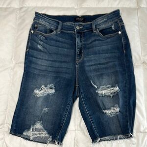 Judy Blue Distressed Denim Shorts